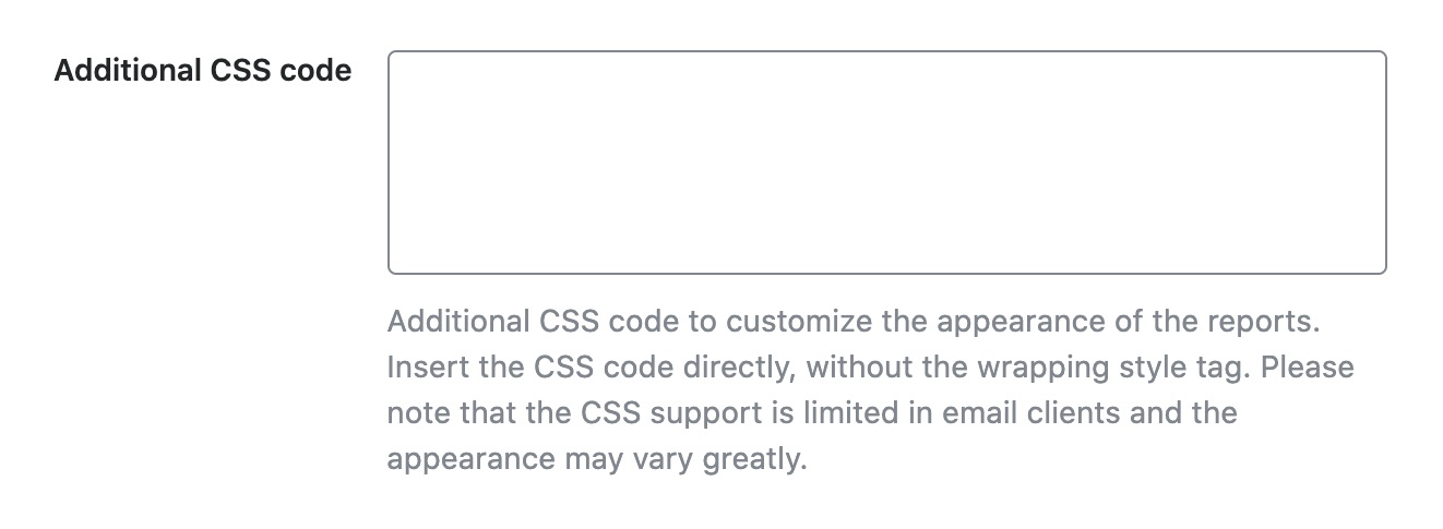 Additional CSS Code