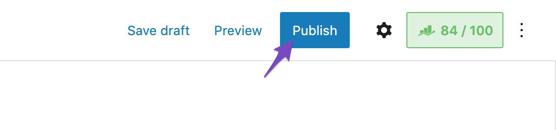 Click Publish button