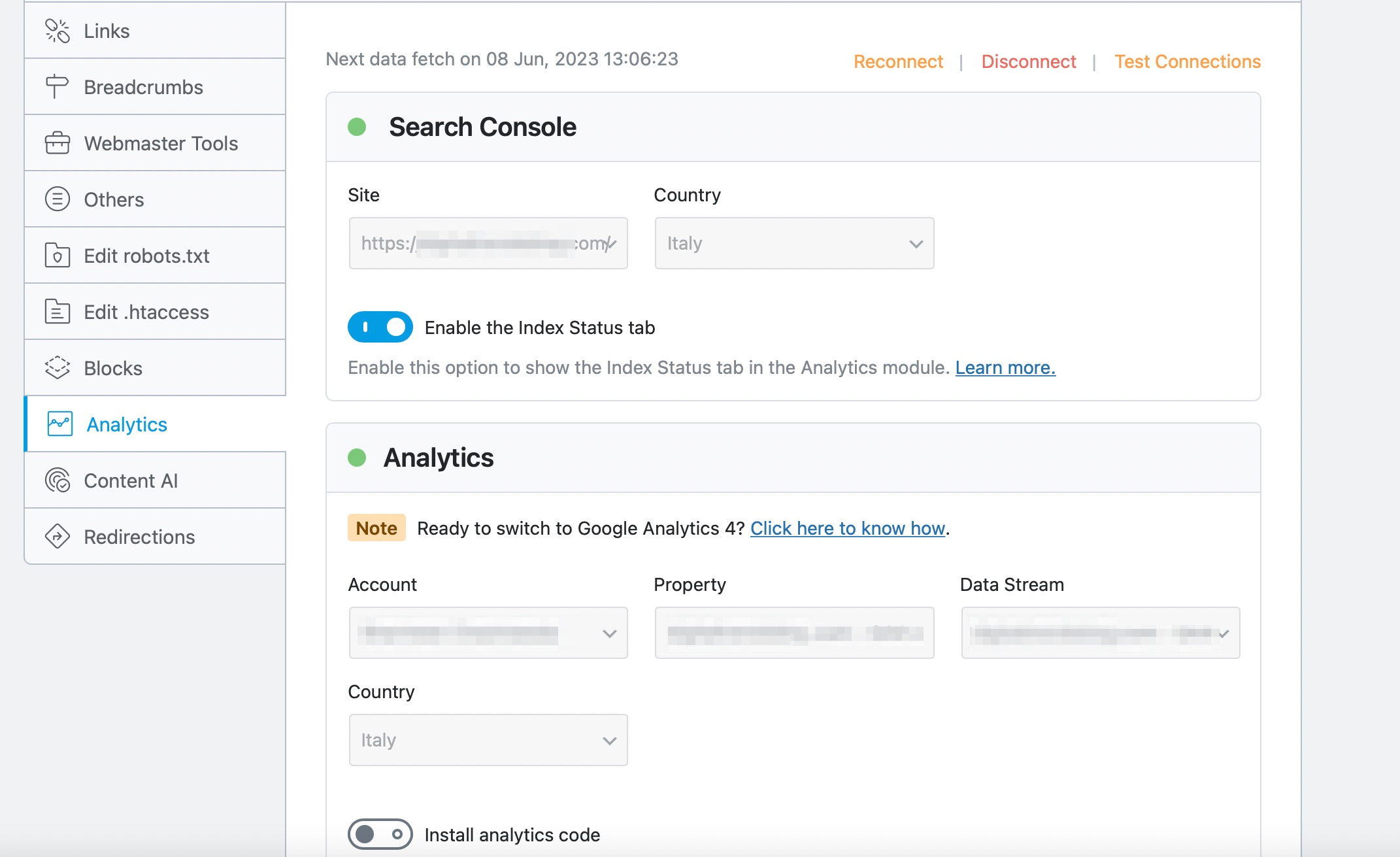 check country-wise data