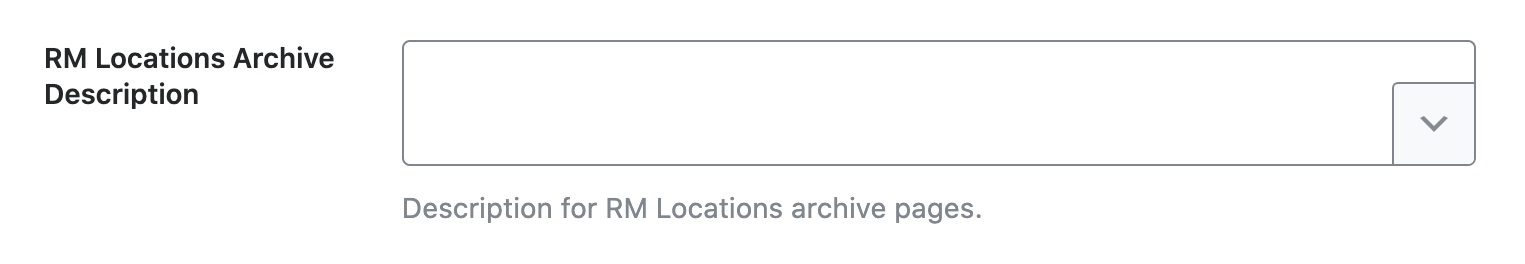 RM Locations archive description