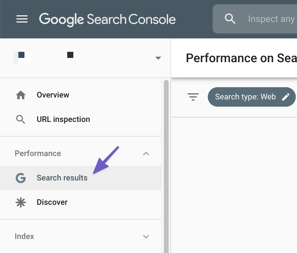 Performance Report Google Search Console